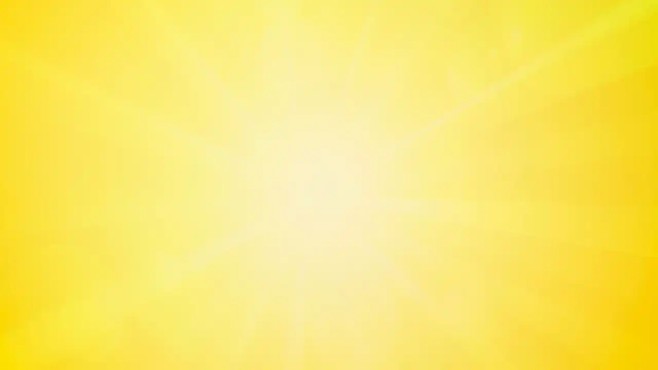 イエロー背景に中心が白く光っている画像