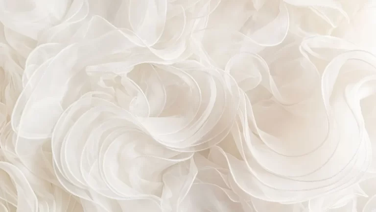 花のような形を作ったガーゼの画像